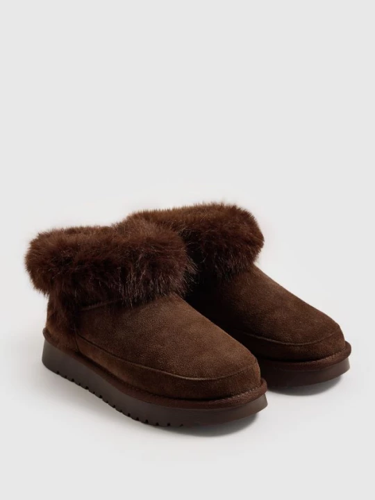 Foto del prodotto Mohito - Scarpe con suola spessa in pelle - marrone scuro