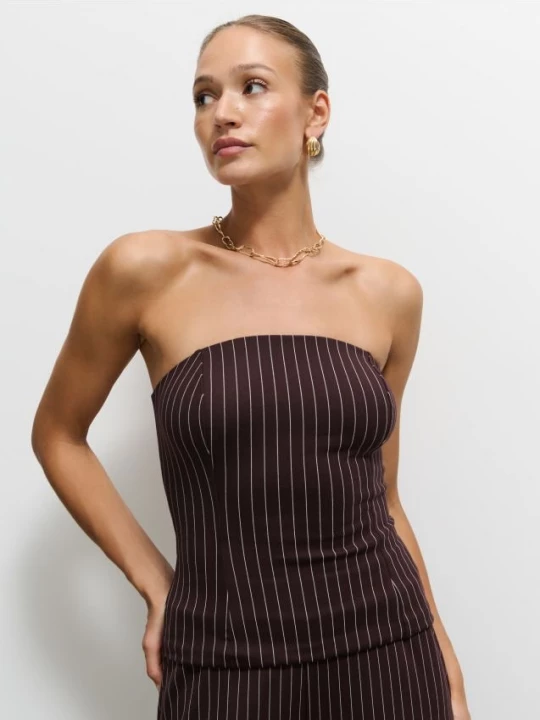 Foto del prodotto Mohito - Striped singlet - marrone scuro