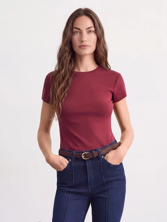 Foto del prodotto Mohito - T-shirt aderente - maroon