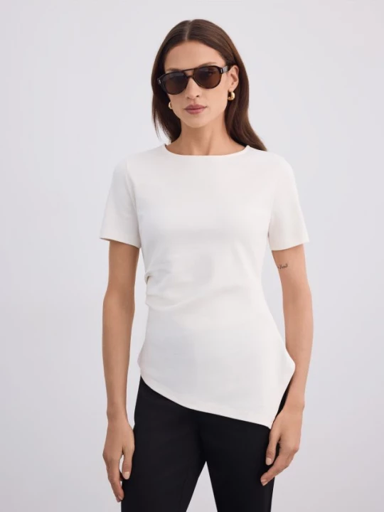 Foto del prodotto Mohito - T-shirt asimmetrica - panna