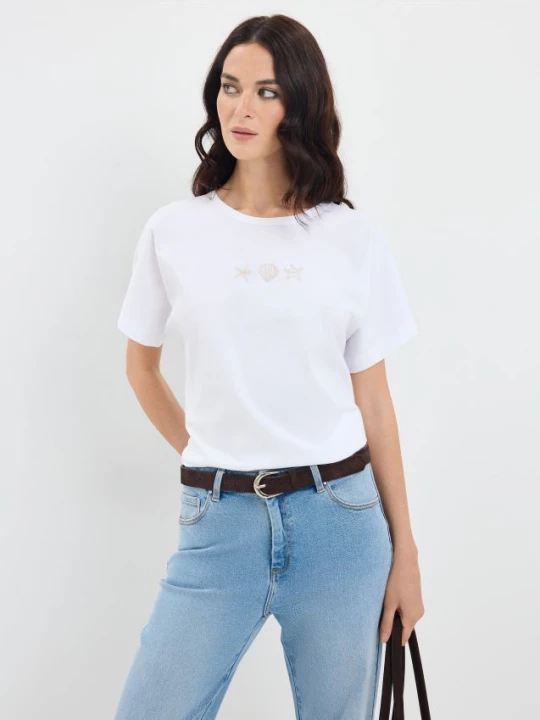 Foto del prodotto Mohito - T-shirt con applique - bianco
