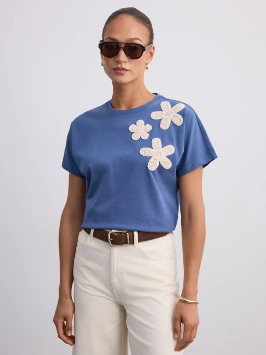Foto del prodotto Mohito - T-shirt con applique - blu pallido