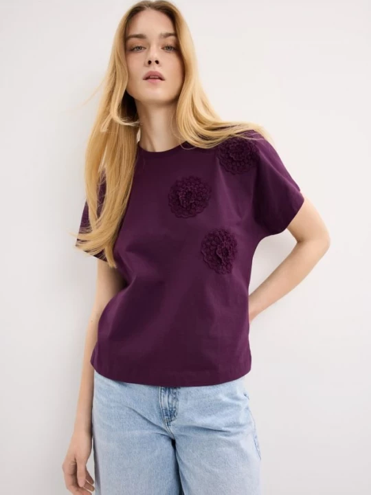 Foto del prodotto Mohito - T-shirt con applique - viola scuro