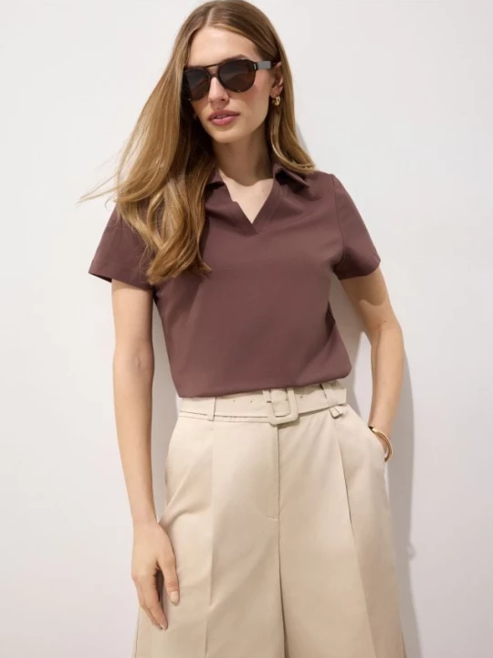 Foto del prodotto Mohito - T-shirt con colletto - marrone