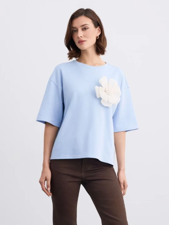 Foto del prodotto Mohito - T-shirt con elemento decorativo - blu pallido