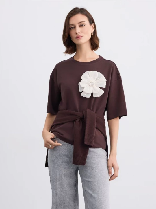 Foto del prodotto Mohito - T-shirt con elemento decorativo - marrone scuro