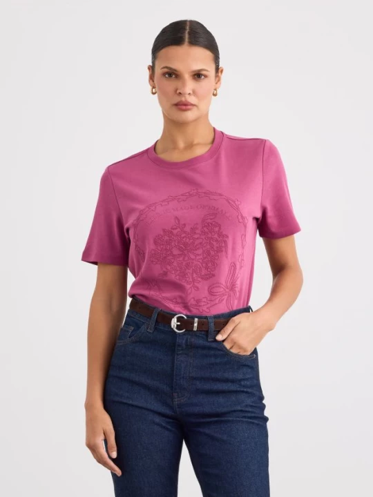 Foto del prodotto Mohito - T-shirt con motivo ricamato - malva