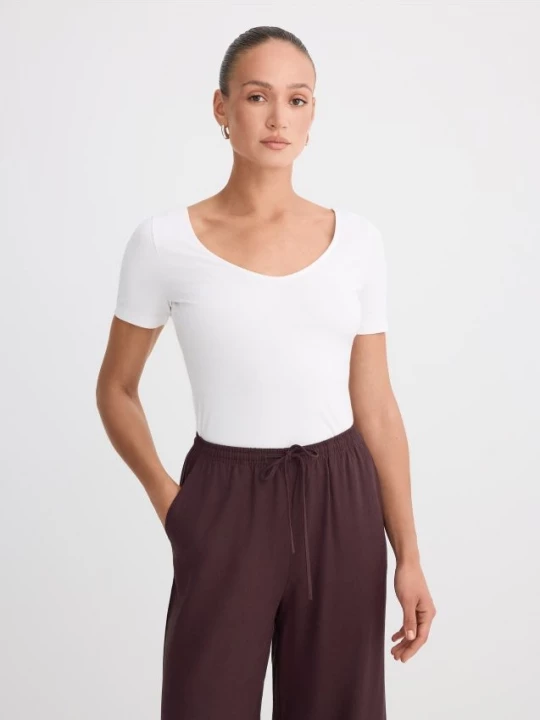 Foto del prodotto Mohito - T-shirt con scollo a V - bianco