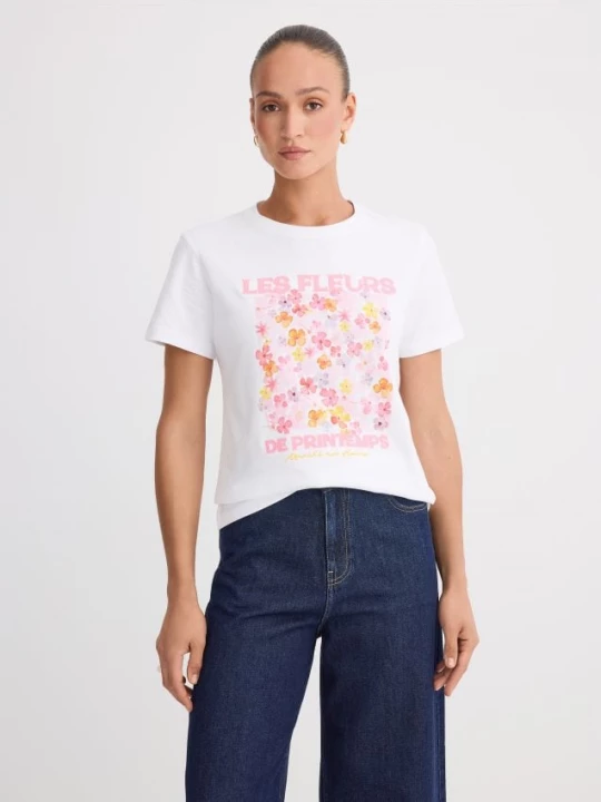 Foto del prodotto Mohito - T-shirt in cotone con stampa - bianco