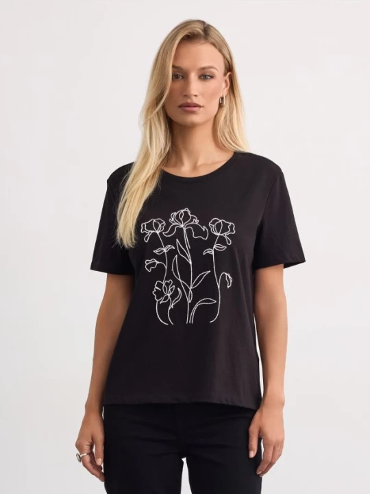 Foto del prodotto Mohito - T-shirt in cotone con stampa - nero