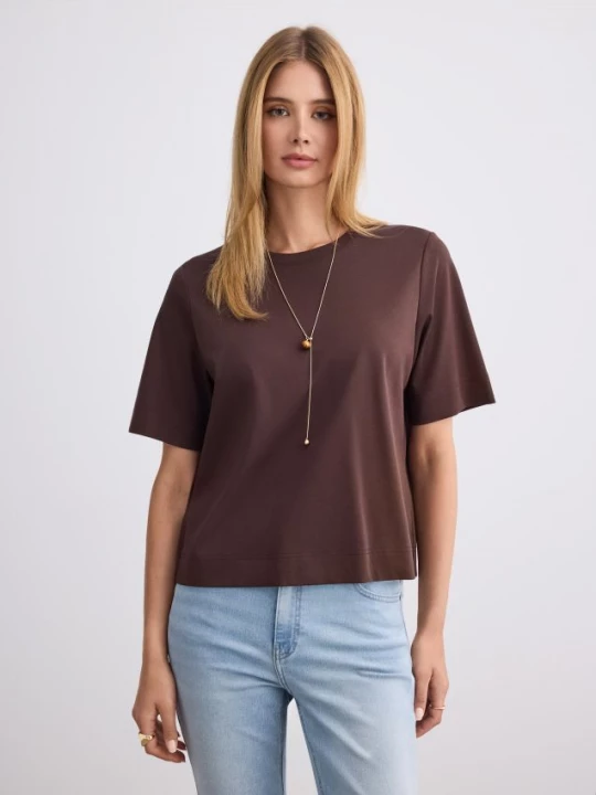 Foto del prodotto Mohito - T-shirt in cotone - marrone scuro