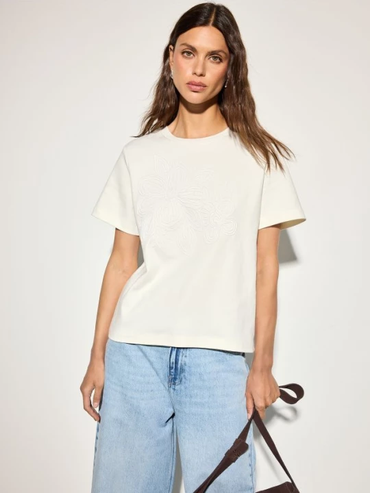 Foto del prodotto Mohito - T-shirt in cotone - panna