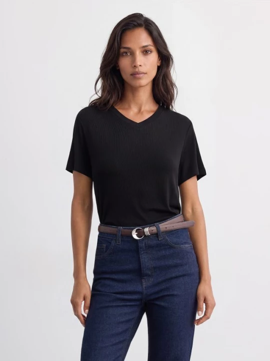 Foto del prodotto Mohito - T-shirt in misto viscosa - nero
