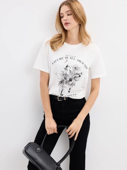 Foto del prodotto Mohito - T-shirt stampata - bianco