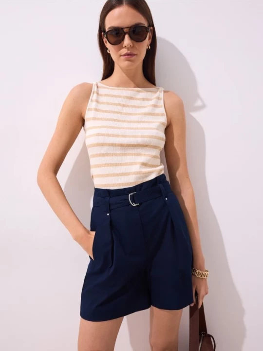 Foto del prodotto Mohito - Top a costine - beige