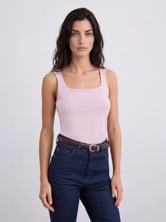 Foto del prodotto Mohito - Top con scollo quadrato - rosa pastello