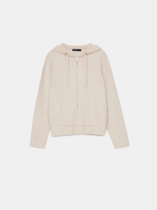 Foto del prodotto Mohito - Top da jogging con zip e cappuccio - beige