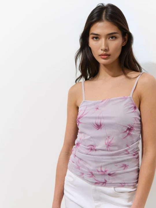 Foto del prodotto Mohito - Top in maglia stropicciata - rosa pastello