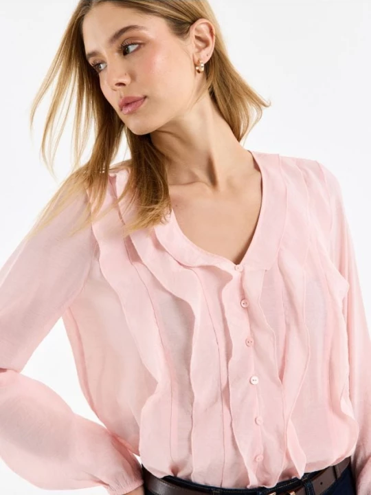 Foto del prodotto Mohito - Viscose rich blouse - rosa pastello