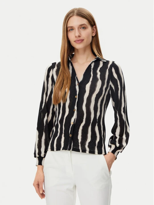 Foto del prodotto Morgan Camicia 251-TRIBO Nero Regular Fit