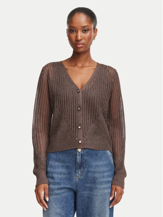 Foto del prodotto Morgan Cardigan 242-MAGATHE Marrone scuro Regular Fit