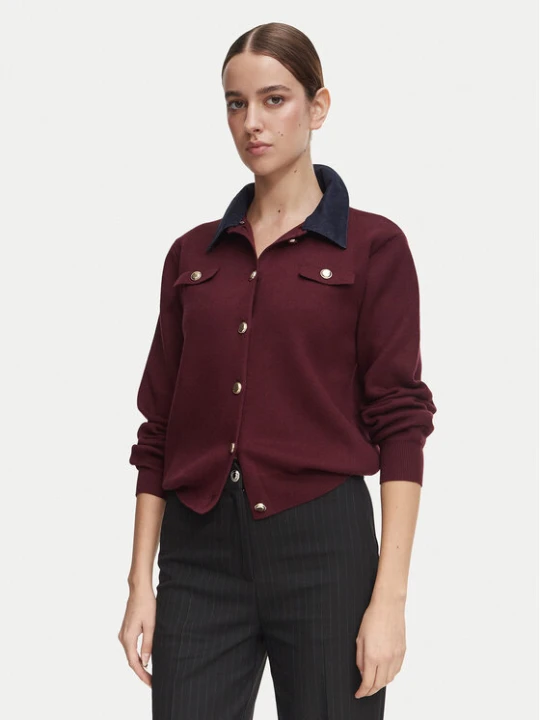 Foto del prodotto Morgan Cardigan 252-MJEANE Bordeaux Regular Fit