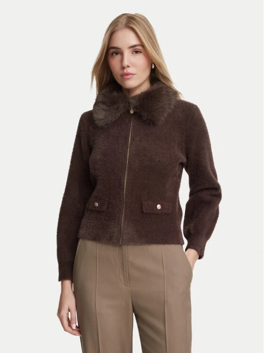 Foto del prodotto Morgan Cardigan 262-MBOBBY Marrone scuro Regular Fit