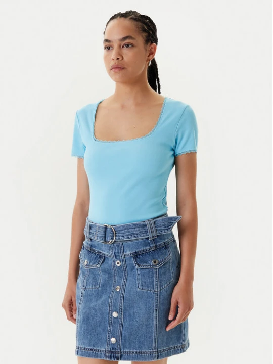 Foto del prodotto Morgan T-shirt 232-DLUBI Turchese Slim Fit