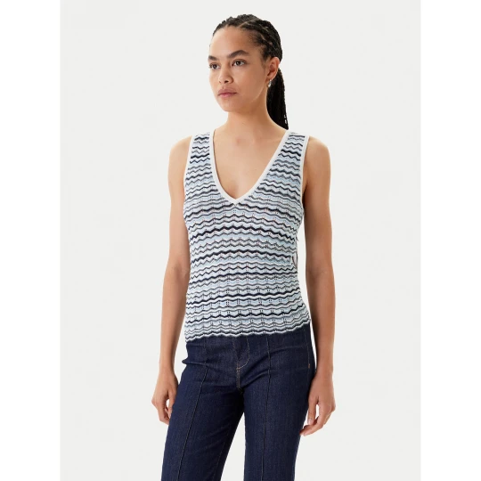 Foto del prodotto Morgan Top 251-MINKO Blu Regular Fit