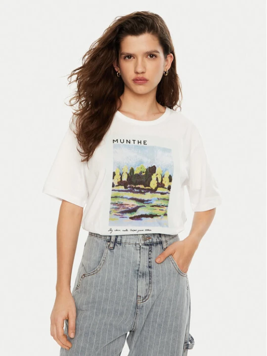 Foto del prodotto Munthe T-shirt Silane 244110024460 Bianco Regular Fit