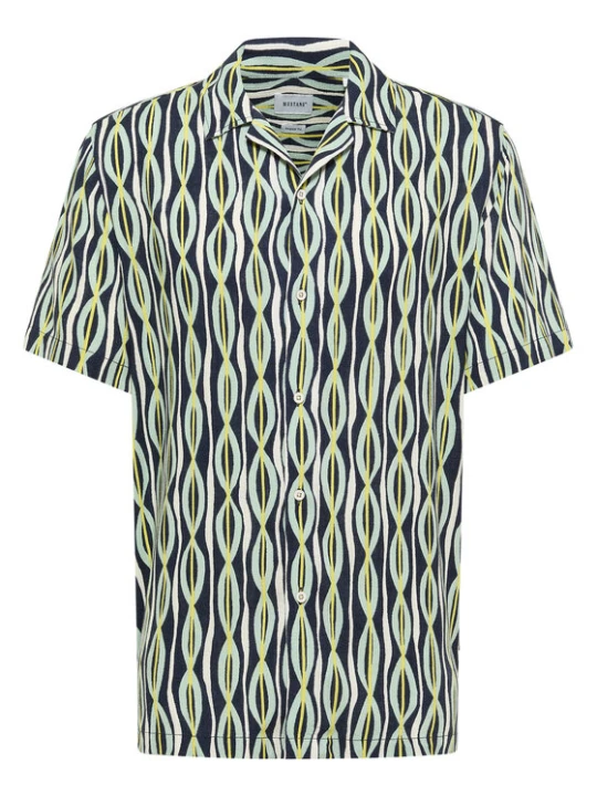Foto del prodotto Mustang Camicia Layton 1016473 Verde Relaxed Fit