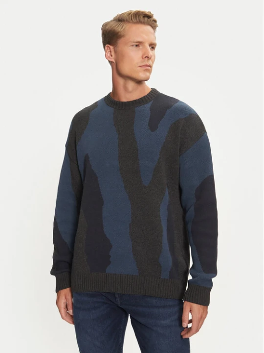 Foto del prodotto Mustang Maglione Elwood 1015473 Blu scuro Regular Fit