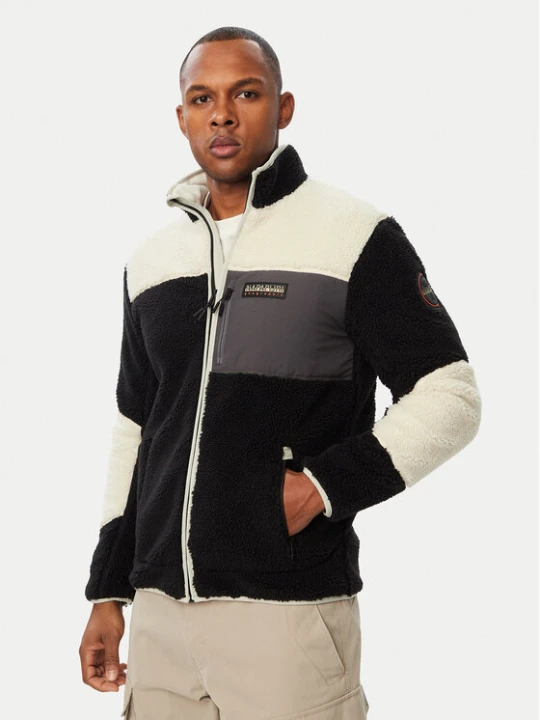 Foto del prodotto Napapijri Felpa di pile Yupik NP0A8AZU Nero Regular Fit