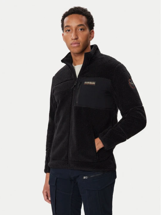 Foto del prodotto Napapijri Felpa di pile Yupik NP0A8AZU Nero Regular Fit