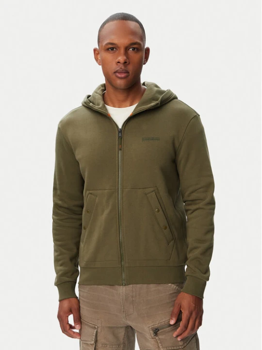 Foto del prodotto Napapijri Felpa Yourte NP0A8AHE Verde scuro Relaxed Fit