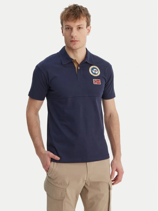 Foto del prodotto Napapijri Polo E-Reflect NP0A4H4B Blu scuro Relaxed Fit
