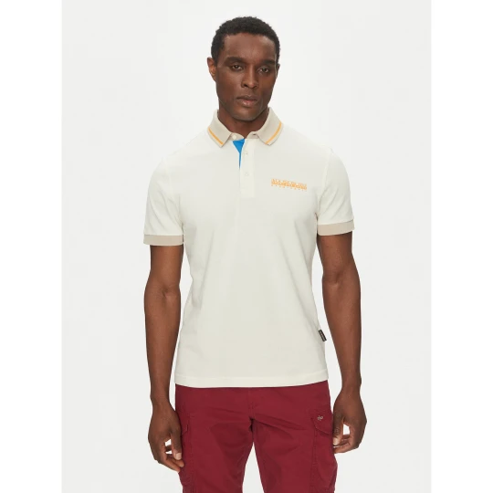 Foto del prodotto Napapijri Polo E-Zeri NP0A4ID4 Écru Regular Fit Crema