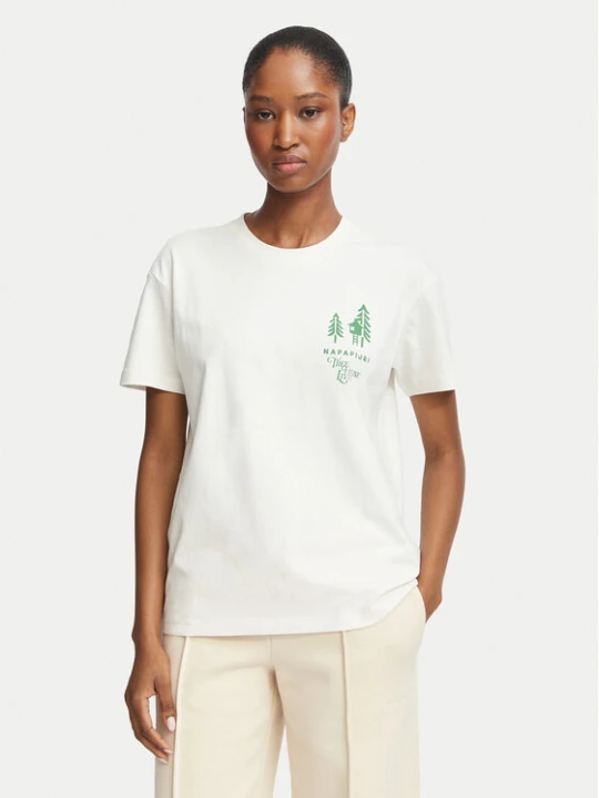Foto del prodotto Napapijri T-shirt Bliss NP0A8AVF Crema Regular Fit