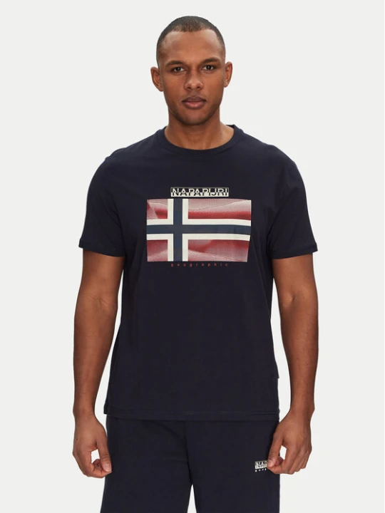 Foto del prodotto Napapijri T-shirt S-Lari NP0A4IE51761 Blu scuro Regular Fit