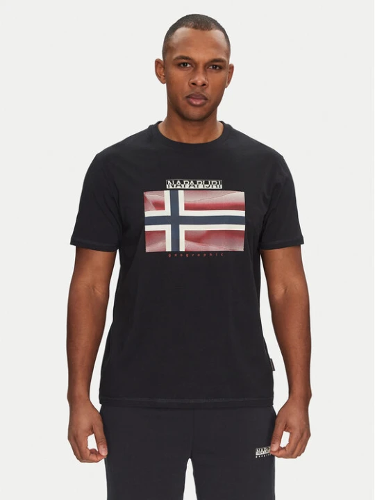 Foto del prodotto Napapijri T-shirt S-Lari NP0A4IE59411 Nero Regular Fit