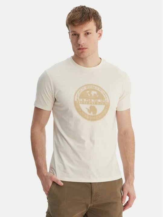 Foto del prodotto Napapijri T-shirt S-Mahsa NP0A4FZB Écru Regular Fit Crema