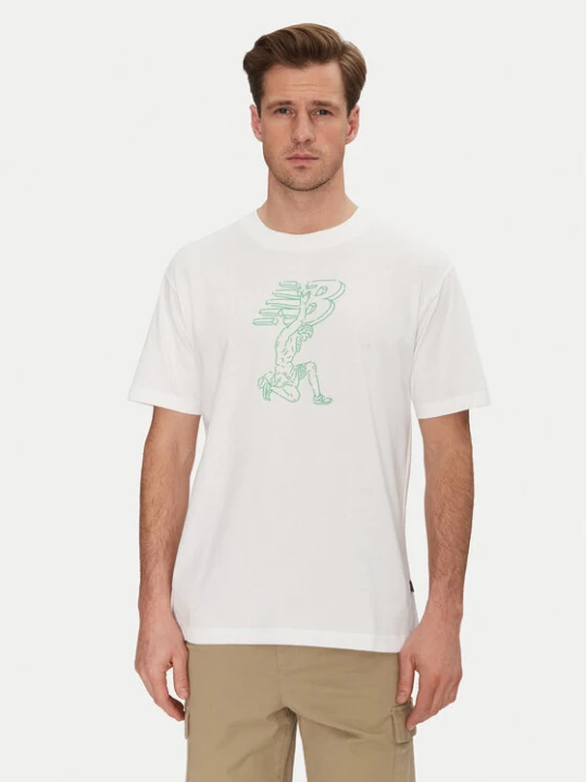 Foto del prodotto New Balance T-shirt MT51978 Bianco Relaxed Fit