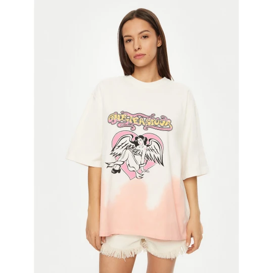 Foto del prodotto One Teaspoon T-shirt Angel 26821 Écru Relaxed Fit