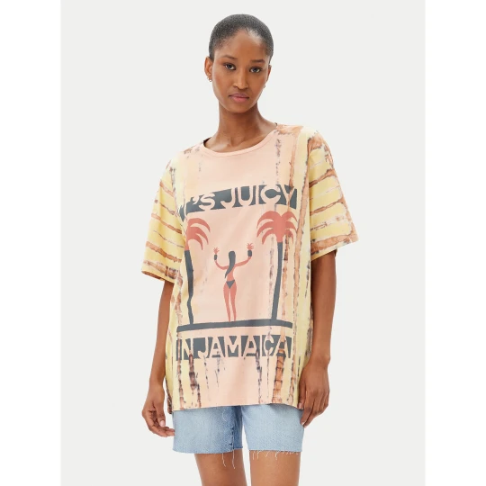 Foto del prodotto One Teaspoon T-shirt Its Juicy In Jamaica 26940 Arancione Relaxed Fit