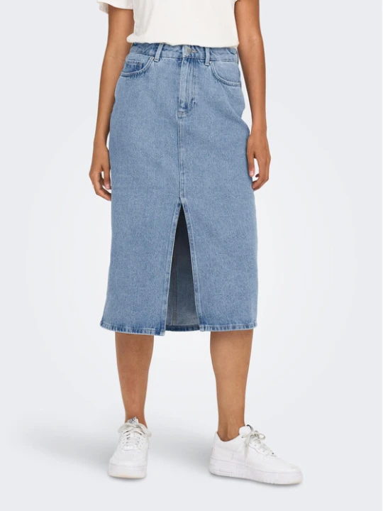 Foto del prodotto ONLY Gonna di jeans Bianca 15319268 Blu Regular Fit