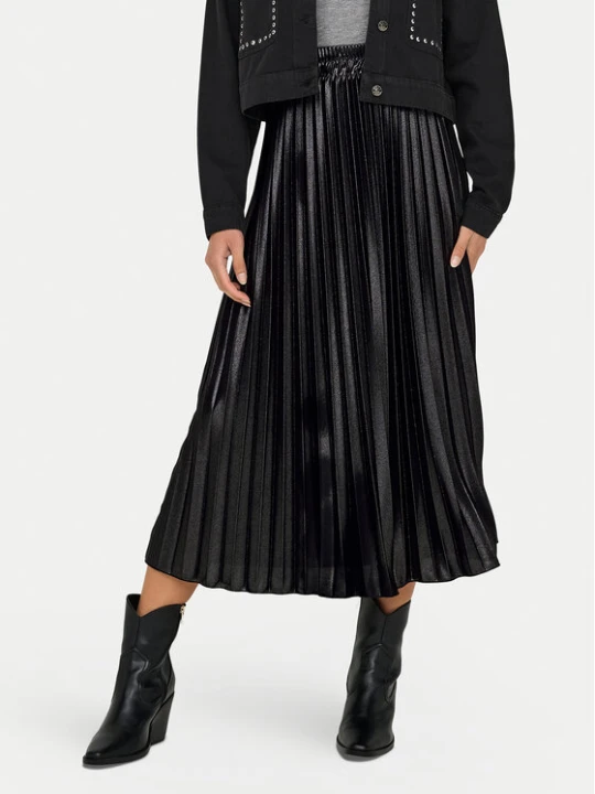 Foto del prodotto ONLY Gonna plissettata Lyon 15330727 Nero Regular Fit