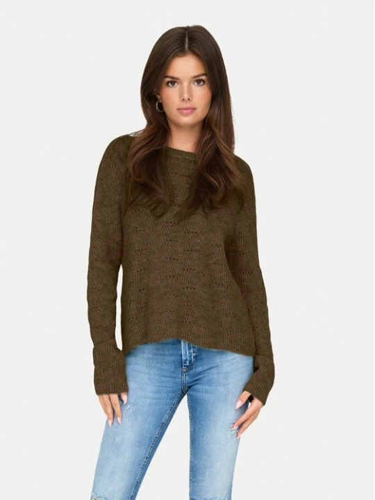 Foto del prodotto ONLY Maglione 15234745 Marrone Regular Fit