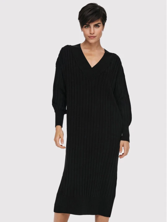 Foto del prodotto ONLY Vestito di maglia New Tessa 15236372 Nero Regular Fit
