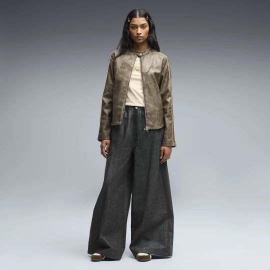 Foto del prodotto Pantaloni oversize in tessuto PUMA x POWERPUFF GIRLS da donna, Abbigliamento, Nero czarny