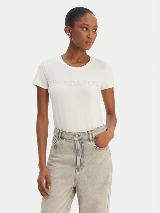 Foto del prodotto Patrizia Pepe T-shirt CM1419 / J013-W146 Bianco Regular Fit